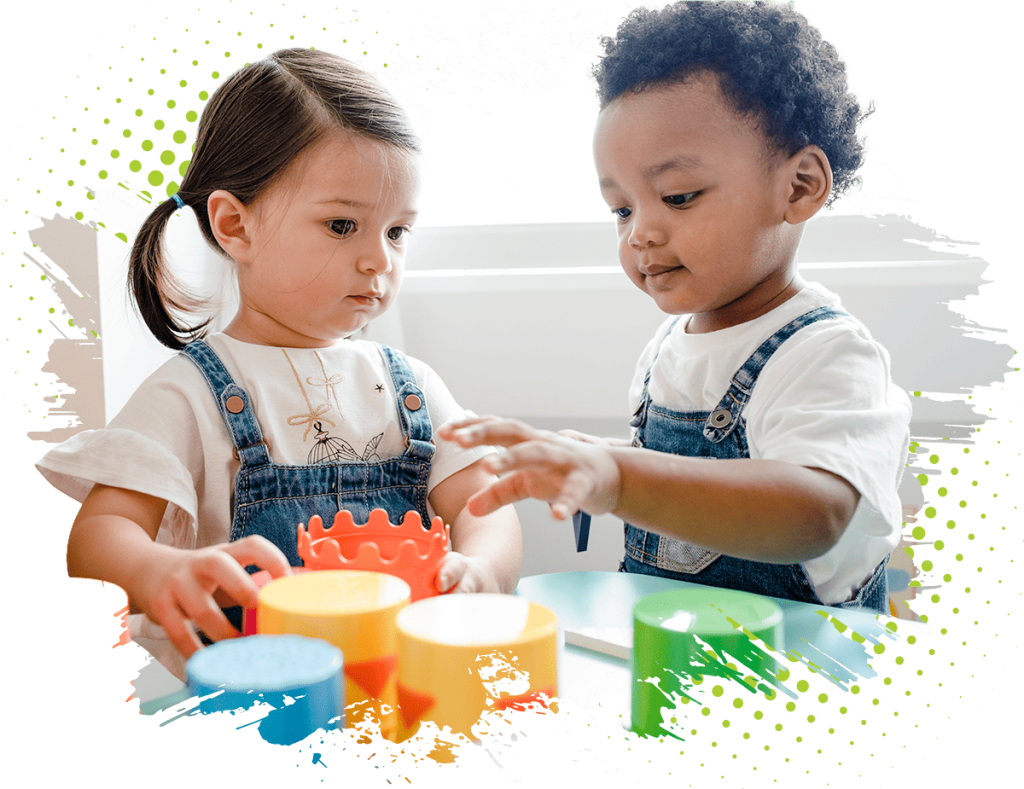 Enfants qui jouent en crèche